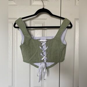 Corset coquette cottage core top NEVER WORN